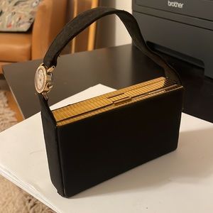 1950s Vintage Evans Evening Bag with Built In Valjean Watch (working!)